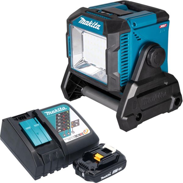 Lampada Da Cantiere A Batteria Makita Ml 005 G RA1 18 / 40 V Max. 3.600 Lm + 1 Batteria 2,0 Ah + Caricabatteria-image