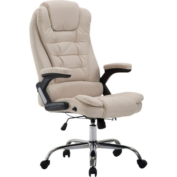 Sedia Da Ufficio Xl - Sedia Da Ufficio Ergonomica - Massimo Comfort E Sostegno | Colore: Crema-image