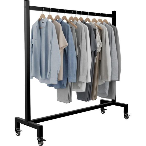 Appendiabiti Nero Gisborne, Appendiabiti, Capacità Di Carico 100 Kg - Elegante E Mobile-image