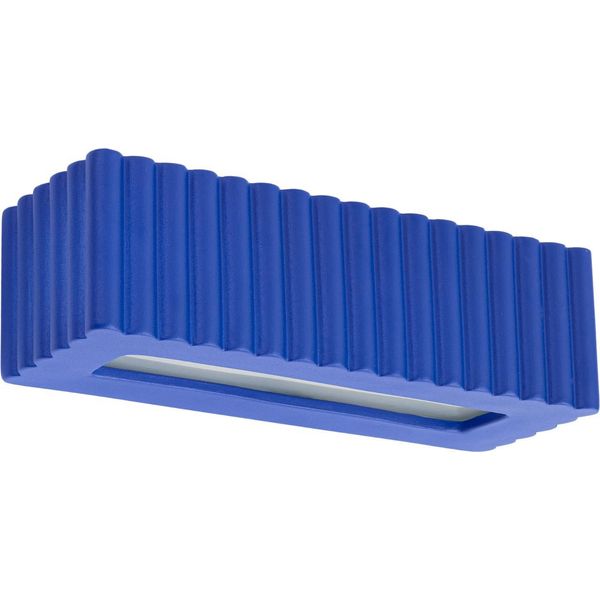 Lampada Da Parete In Ceramica Rigata Ultramarine 1Xe27 15W Ceramica 10X12X34Cm Sollux Lighting-image