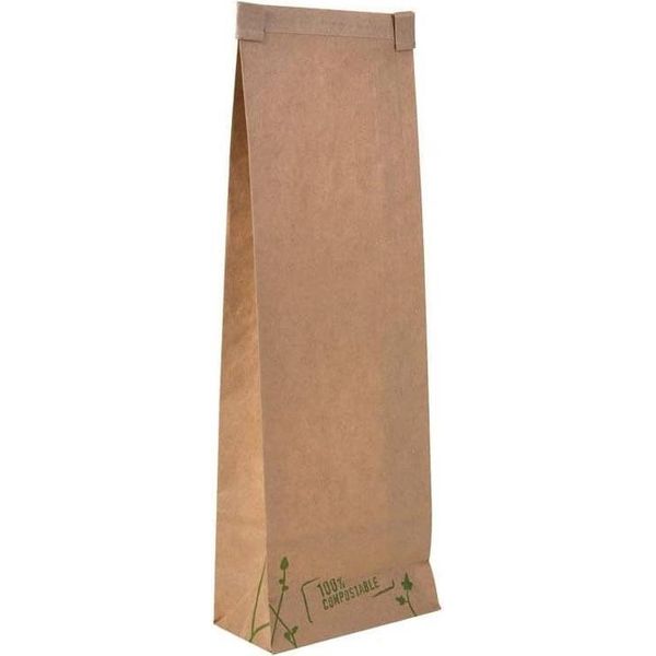 Sacchetto Di Carta Con Finestra Di Visualizzazione In Pla, 1350 Ml, 9 X 4,7 X 26 Cm, 50 Pezzi.-image