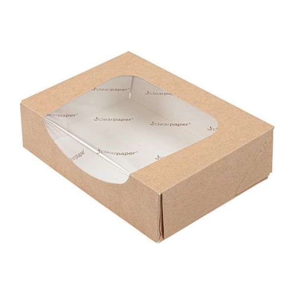Scatola Con Finestra Di Carta 17,5 X 12 X 4,5 Cm 50 Pezzi.-image