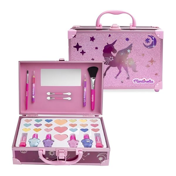 Martinelia Galaxy | Valigetta Cosmetici Per Bambini - Set Trucco Glitterato Per Bambine - Ombretto - Rossetti - Fard - Smalti Per Unghie-image
