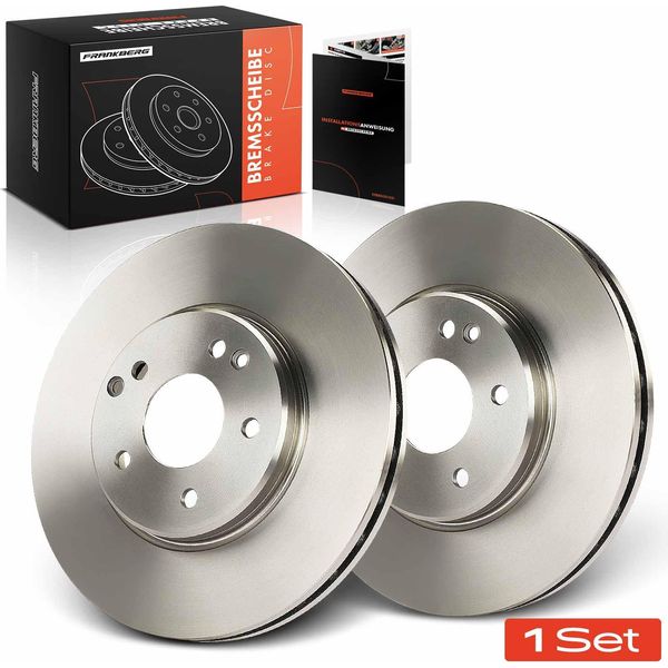 Frankberg 2X Dischi Freno Asse Anteriore Per Mercedes-Benz W203 CL203 S203 CL203 C208 C209 A208 A209 1996-2011-image
