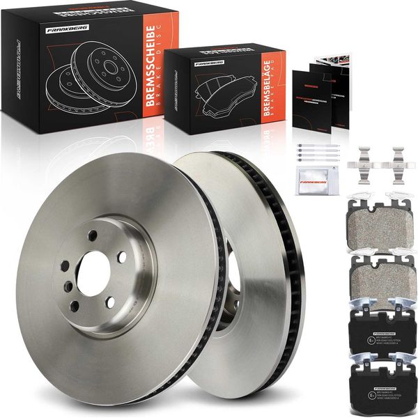 Frankberg 2X Dischi Freno 4X Pastiglie Freno Asse Anteriore Per Bmw Serie 5 6 Gran Turismo Serie 7 8 8 Gran-image