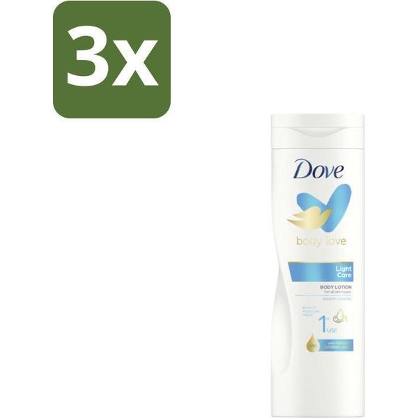 Dove Lozione Corpo Light Care 400 Ml - Confezione Risparmio - 3 Pezzi-image