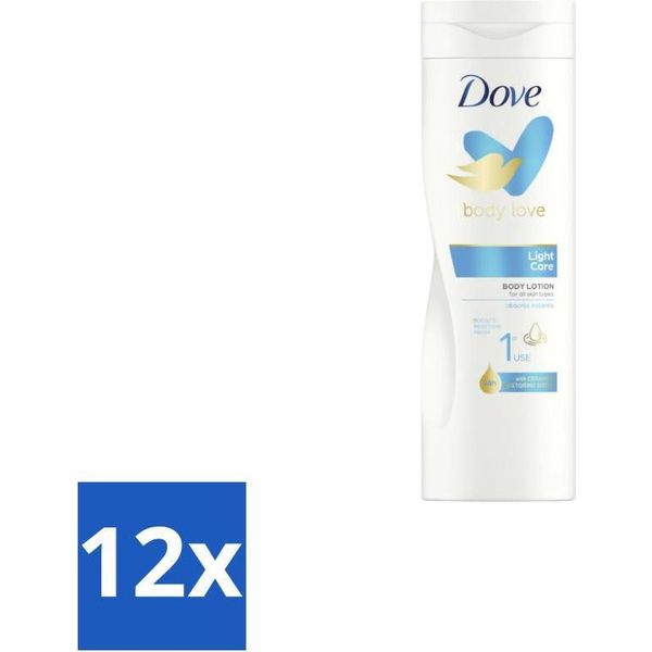 Dove Lozione Corpo Light Care 400 Ml - Confezione Risparmio - 12 Pezzi-image