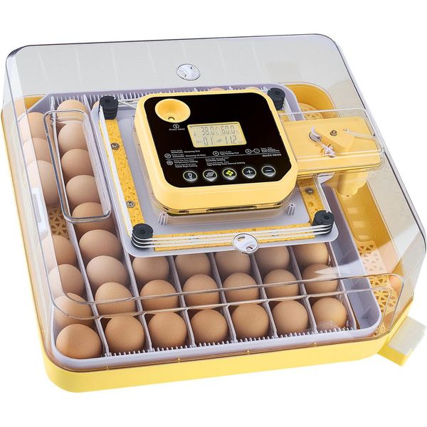 Succebuy Incubatrice Completamente Automatica Per 48 Uova, Con Giratore Di Uova, Controllo Della Temperatura E Dell'umidità, Incubatrice Per Pulcini, Anatre, Oche E Quaglie-image