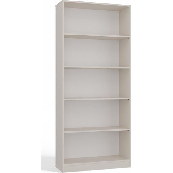 Libreria R80 Con 4 Ripiani – Elegante Spazio Contenitivo | Colore: Cashmere | Dimensioni: 80X30X182 Cm-image