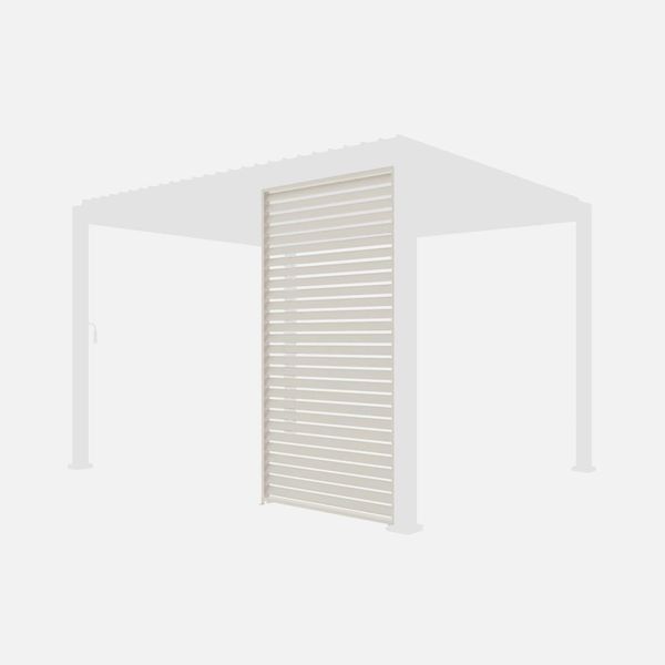Persiana In Alluminio Da 130Cm Per Pergola A Lamelle Triomphe, Beige-image