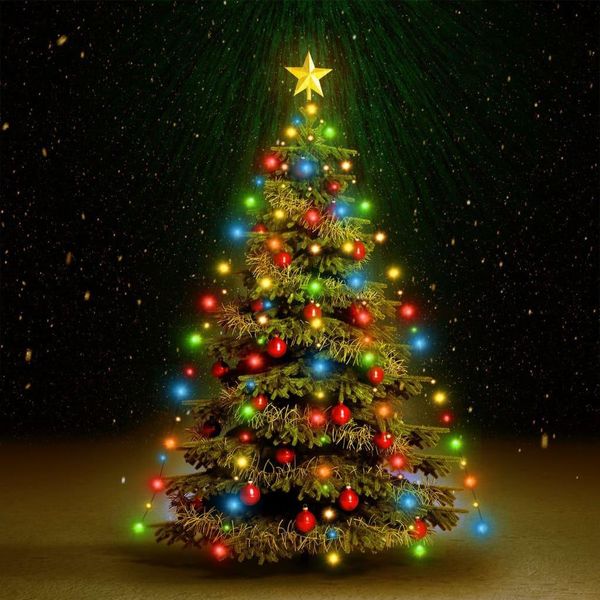 Maison Exclusive - Rete Di Luce Per Albero Di Natale 150 Led Multicolore 150 Cm-image