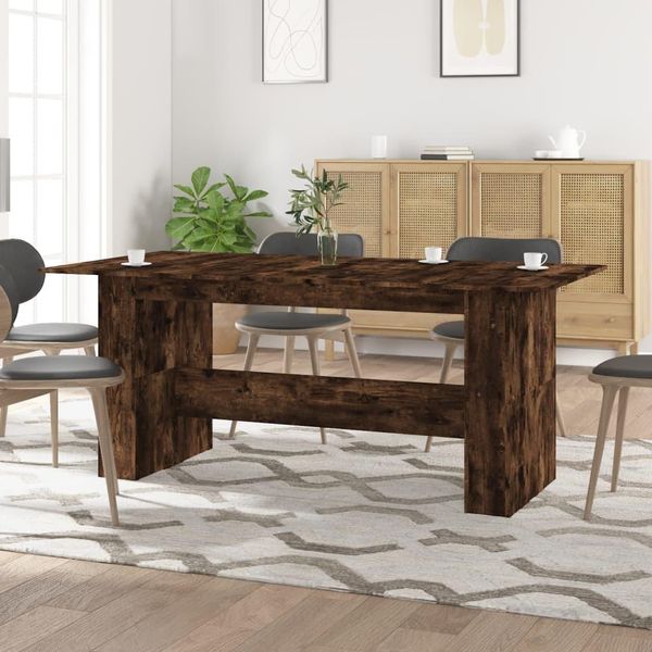 Maison Exclusive - Tavolo Da Pranzo In Rovere Affumicato 180X90X76 Cm Materiale Ligneo-image