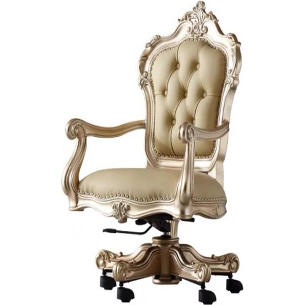 Lussuosa Sedia Da Ufficio Designer Chesterfield Sedia Girevole Poltrona In Pelle-image