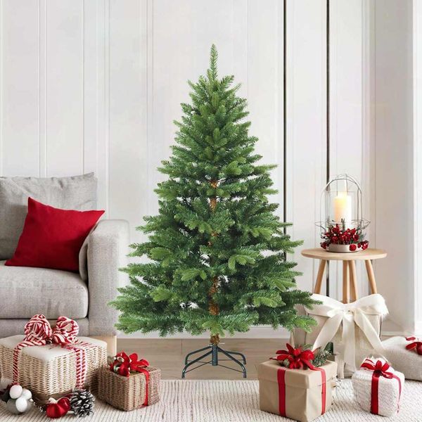 Maison Exclusive - Albero Di Natale Artificiale Pieghevole Con Supporto Verde 150 Cm-image