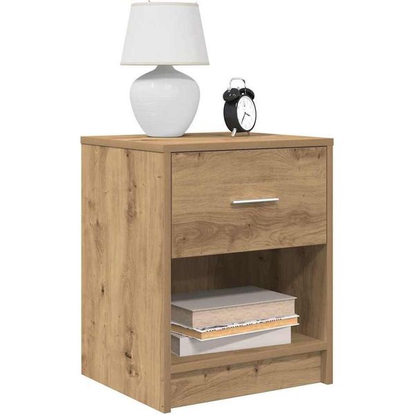 Maison Exclusive - Comodini 2 Pz. Con Cassetto In Rovere Artigianale 40X34X50 Cm-image