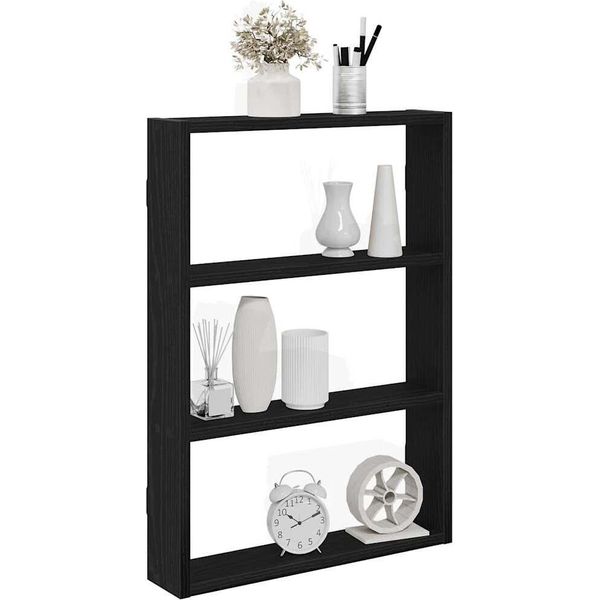 Maison Exclusive - Mensola Da Parete Nera 43X9X60 Cm Materiale Ligneo-image