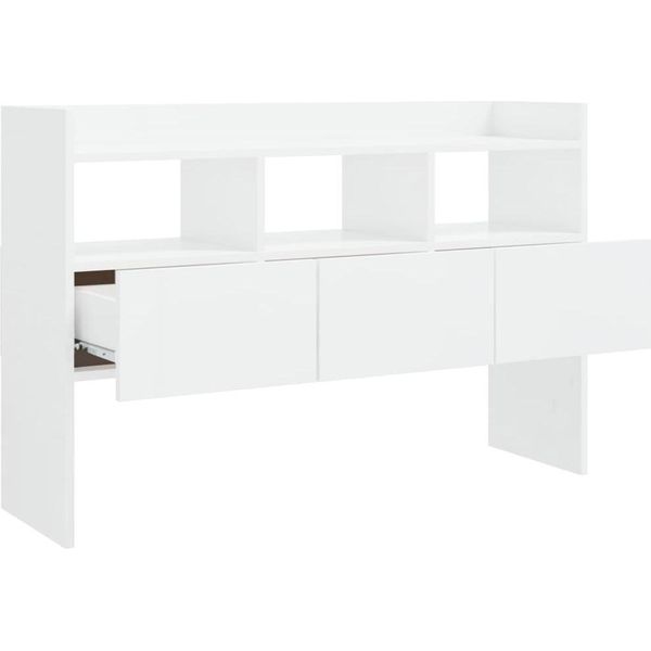 Maison Exclusive - Credenza Bianco Lucido 105X30X70 Cm Materiale Ligneo-image