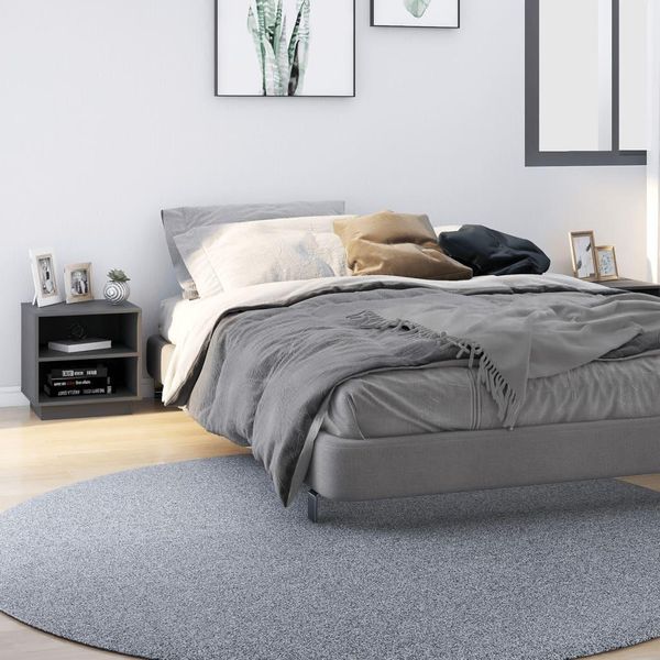 Maison Exclusive - Comodini 2 Pz. Grigio 40X34X40 Cm Legno Massello Di Pino-image