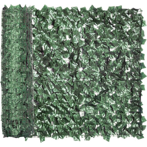 Fortuna Lai Siepe Frangivista Siepe Artificiale Per Giardino Terrazza Decorazione Murale Verde Scuro 300X100Cm Facile Da Pulire E Resistente Ai Raggi Uv-image