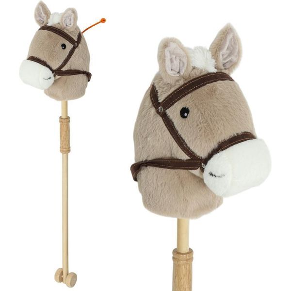 Fortuna Lai Cavallo A Dondolo Cavalli A Dondolo Con Suono, Rotelle, Cavallo A Dondolo Per Bambini Dai 24 Mesi In Su, Grigio-image