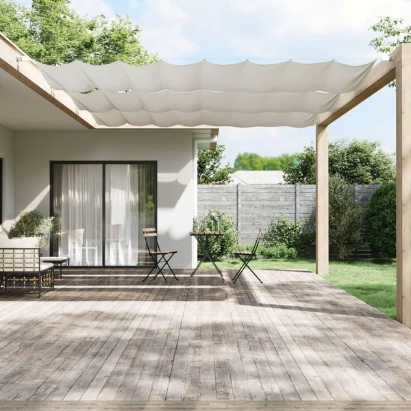 Maison Exclusive - Tenda Da Sole Verticale Bianca 140X1200 Cm Tessuto Oxford-image
