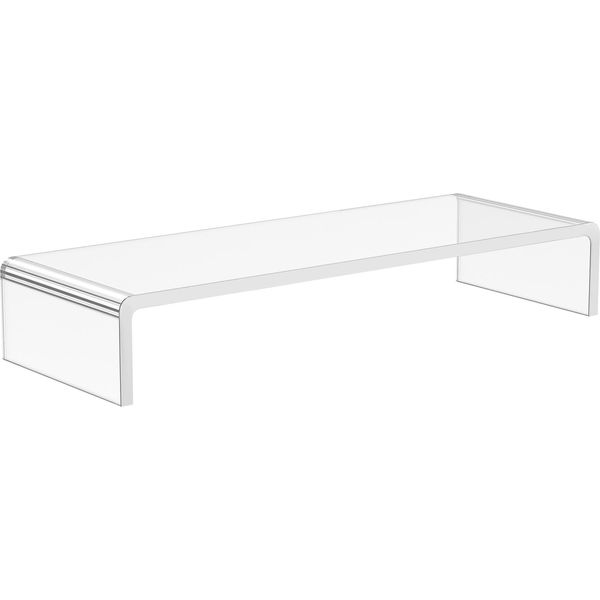 Fortuna Lai Supporto Ergonomico Per Monitor Supporto In Acrilico Per Laptop, Computer, Notebook, Trasparente, 53X19X9 Cm-image