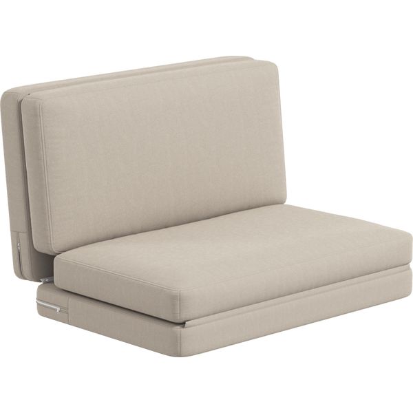 Fortuna Lai Divano Letto 3 In 1 Pieghevole Con Rivestimento In Velluto, Imbottito, Portata Massima 240 Kg, Per Camera Da Letto, Soggiorno, Beige-image