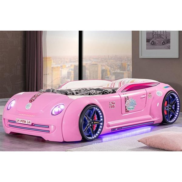 Letto Elegante Per Bambine Letto A Forma Di Automobile Letto Di Design Letti In Plastica-image