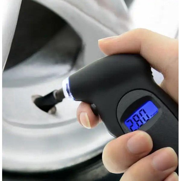 Jumada's – Manometro Digitale Per Pneumatici – Misurazione Della Pressione Degli Pneumatici Dell'auto – Manometro Per Pneumatici – Schermo Lcd – Fino A 150 Psi-image