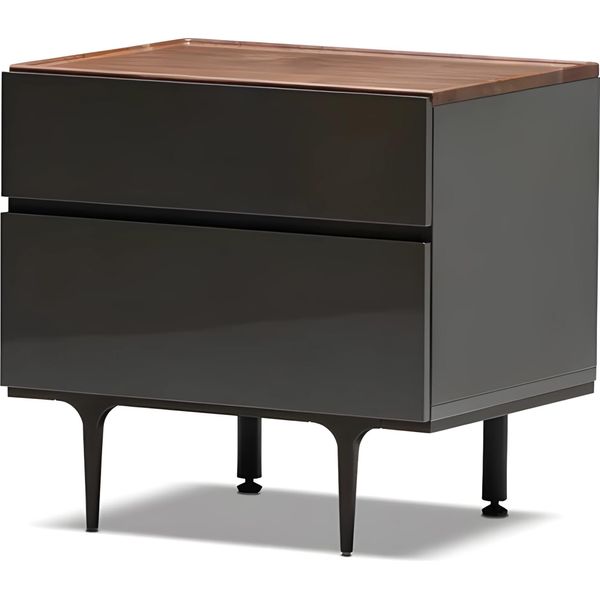 Bellissimo Comodino In Legno: Funzionale Ed Elegante Per La Tua Camera Da Letto.-image