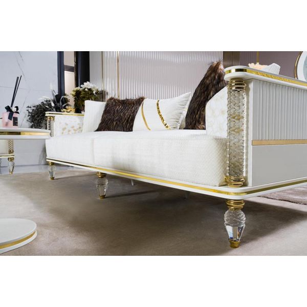 Set Soggiorno 3+3+1+2 Tavolini – Per Il Vostro Arredamento: Comfort Ed Eleganza-image