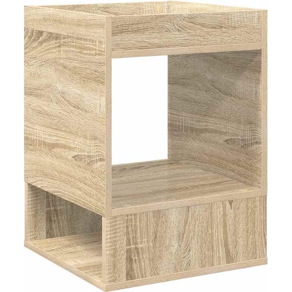 Vidaxl Tavolino Sonoma In Rovere 40 X 40 X 56 Cm Materiale Ligneo-image
