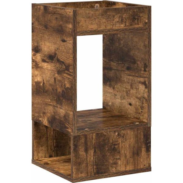 Vidaxl Tavolino Rovere Affumicato 30 X 30 X 56 Cm Materiale Ligneo-image