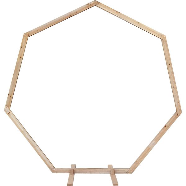 Vidaxl Arco Nuziale Marrone Chiaro 221 X 92 X 216 Cm Legno Massello Di Pino-image