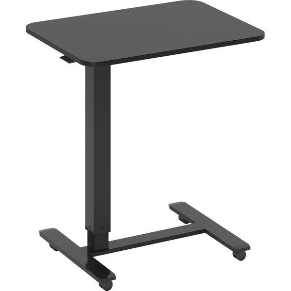 Fortuna Lai Scrivania In Piedi Regolabile In Altezza Con 4 Rotelle A Forma Di C 65 Cm X 48 Cm X 70-110 Cm Nero-image