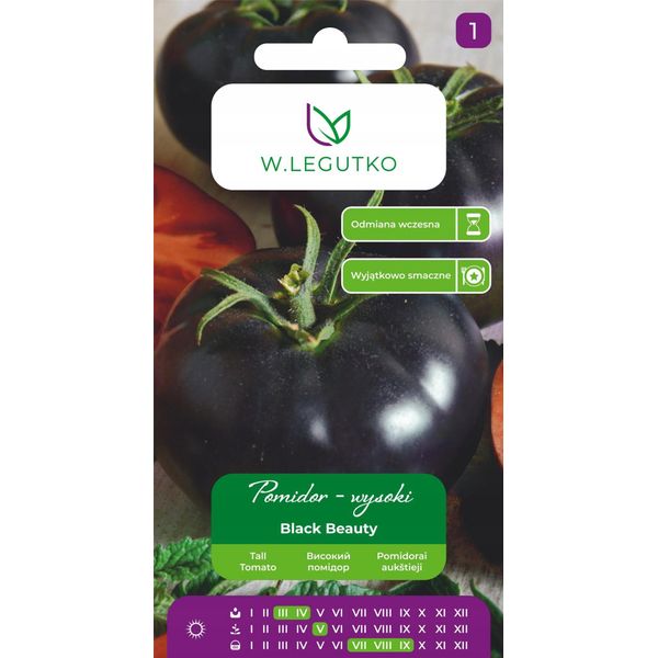 Pomodoro Black Beauty Nero 0,2 G – Precoce, Alto, Frutti Grandi-image