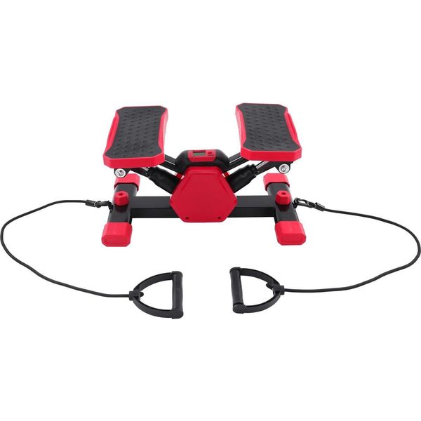 Pedalatore Portatile - Mini Stepper - Stepper Per Scale - Con Bande Elastiche Di Resistenza - Allenamento Della Forza - Allenamento Completo Per Tutto Il Corpo - Rosso-image