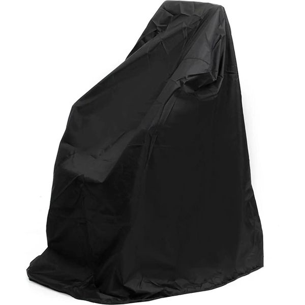 Copertura Antipioggia Per Sedia A Rotelle - Copertura Per Sedia A Rotelle Elettrica Pieghevole - Impermeabile - 210D Oxford - Per Carichi Pesanti - Per Uso Esterno - Nero-image