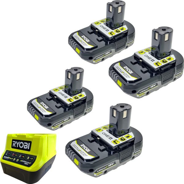 Ryobi RC18120-425C Caricabatterie Rapido 18 Volt One+ + 4 Batterie 18 V 2,5 Ah-image