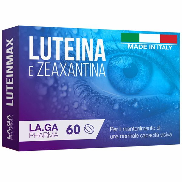 Integratore Occhi Con Luteina E Zeaxantina Alto Dosaggio. 60 Compresse Con Mirtillo Rosso, Vitamine A, E, B12, Zinco. Antiossidanti Integratori Occhi-image