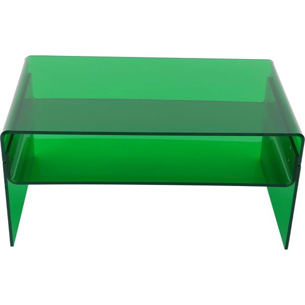 Moderno Tavolino In Acrilico - Tavolino / Tavolino Da Salotto - 2 Ripiani - Tavolino Da Divano - Verde-image