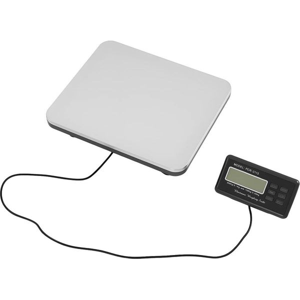 Bilancia A Piattaforma Per Animali Domestici In Acciaio Inossidabile 201 - Bilancia Di Controllo Digitale - Capacità Di Carico 300 Kg - Display Lcd - Adattatore Di Rete 100-240 V, 5-6 V - Nero-image