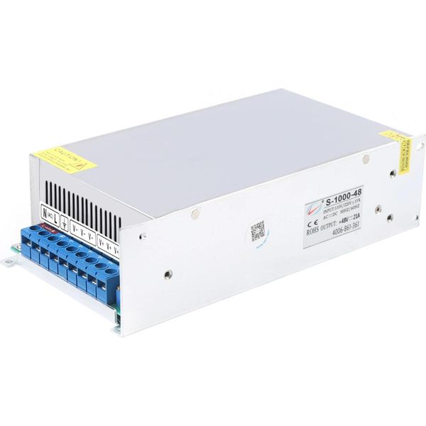Alimentatore Switching - Convertitore Ca/Cc - 48 V 20 A - 1000 W - Ingresso Monofase 110/220 V - Bianco-image