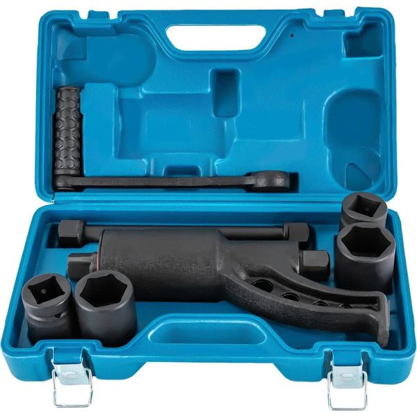 Moltiplicatore Di Coppia - Set Di Chiavi Per Dadi Ruota - Rapporto Di Trasmissione 1:64 - Fino A 4800 Nm - Acciaio Legato - Nero-image