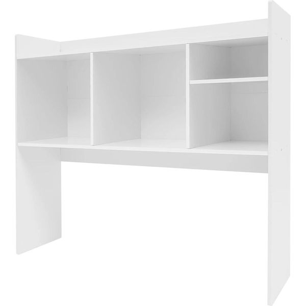 Organizer Da Scrivania - Scaffale Da Scrivania - Resistente Agli Urti - Facile Da Pulire - Dimensioni 91,4×23×80 Cm - Capacità Di Carico 30 Kg - Spessore Del Pannello 10 Mm - Pvc - Bianco-image