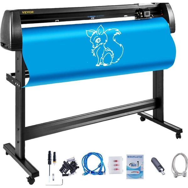 Plotter Da Taglio Per Vinile Macchina Per La Creazione Di Insegne Con Software Signmaster Da 53" Plotter Da Taglio Per Vinile Con Alimentazione Carta Da 1350 Mm E Supporto (53"" 1350 Mm)"-image