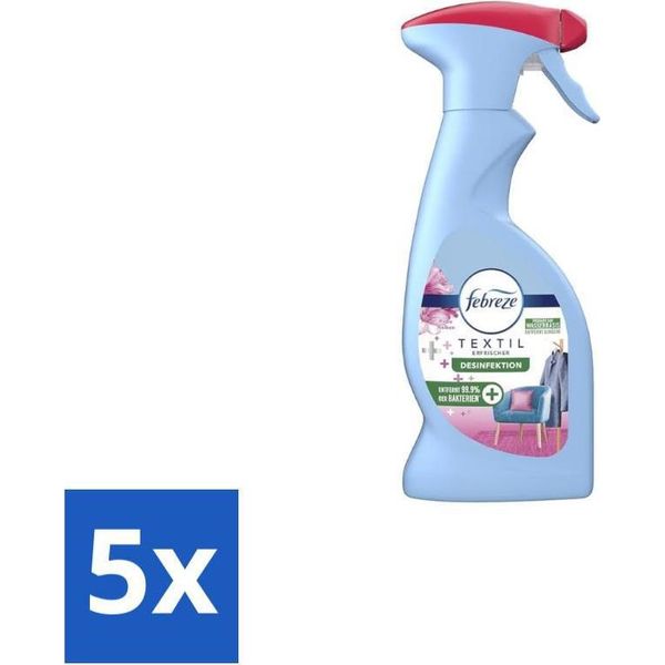 Febreze Spray Per Tessuti – Garofani Rosa – 375 Ml - Confezione Risparmio - 5 Pezzi-image