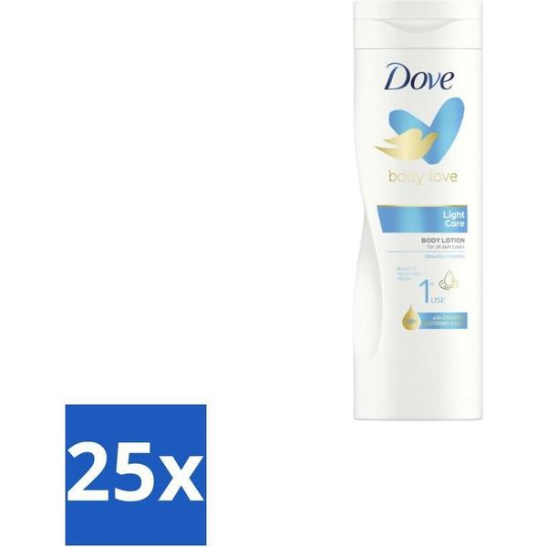 Dove Lozione Corpo Light Care 400 Ml - Confezione Risparmio - 25 Pezzi-image