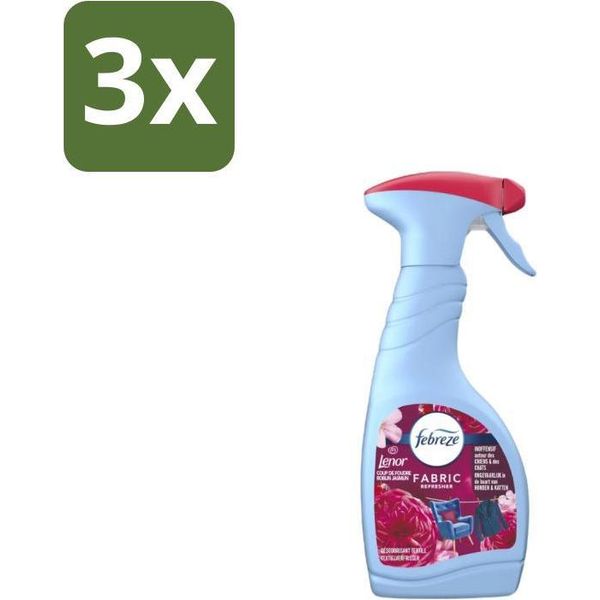 Febreze – Spray Per Tessuti – Gelsomino Rubino – 500 Ml - Confezione Risparmio - 3 Pezzi-image