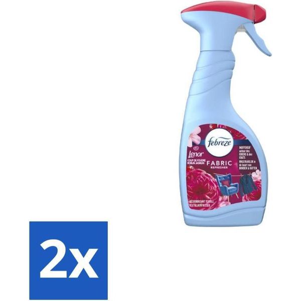 Febreze – Spray Per Tessuti – Gelsomino E Rubino – 500 Ml - Confezione Risparmio - 2 Pezzi-image